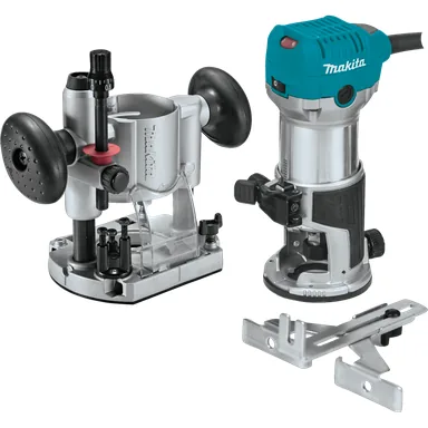 Makita RT0701CX7, standalone tool: Makita RT0701CX7 Corded 1-1/4 HP* Compact Router Kit