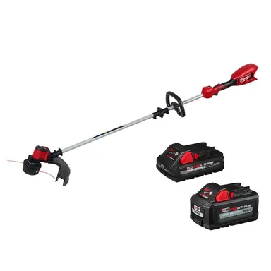 Milwaukee 2828-20E-48-11-1865S, bundle: M18 Brushless 18V 16in. Cordless Battery Powered String Trimmer (Tool-Only) w/ M18 Starter Kit