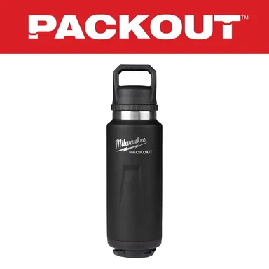 Milwaukee 48-22-8397B, accessory: PACKOUT Black 36 oz. Insulated Bottle W/Chug Lid