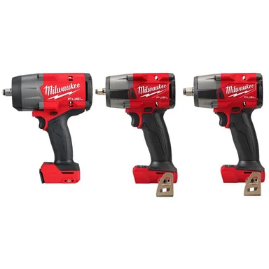 Milwaukee 2967-20-2960-20-2962-20, bundle: M18 FUEL 18V Lith-Ion Brushless Cordless 1/2 in. Impact Wrench w/ 1/2 in. & 3/8 in. Mid Torque Impact Wrench