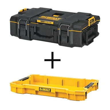 DeWalt DWST08165WST08110, accessory: Toughsystem 2.0 Small Tool Box and 2.0 Shallow Tool Tray