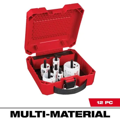 Milwaukee 49-22-4143, accessory: Hole Dozer Plumbers Bi-Metal Hole Saw Kit (12-Piece)