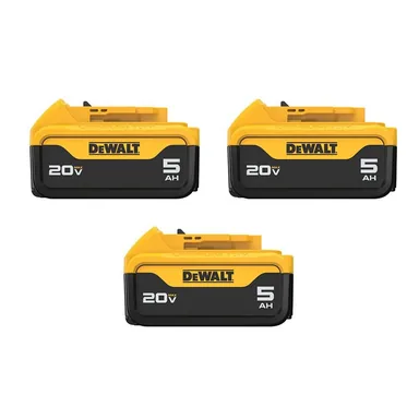 DeWalt DCB205-3, accessory: 20V MAX Lithium-Ion 5.0Ah Battery (3 -Pack)