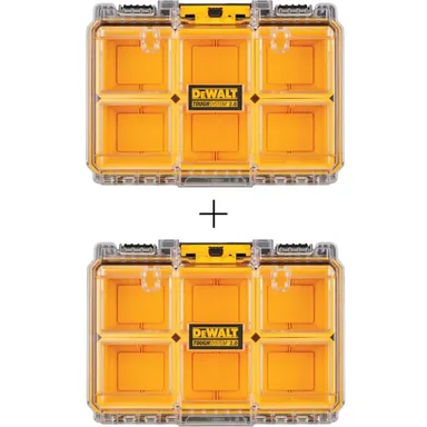 DeWalt DWST08020X2, accessory: TOUGHSYSTEM 2.0 6-Compartment Small Parts Organizer (2 Pack)