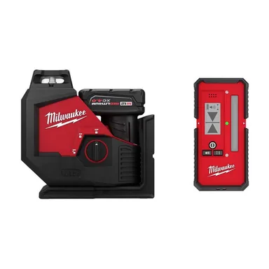 Milwaukee 3631-21-48-35-1211, bundle: M12 Green 360-Degree Single Plane Laser Kit with 165 ft. Laser Detector