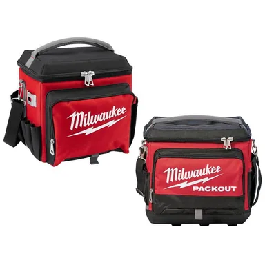 Milwaukee 48-22-8250-48-22-8302, bundle: 21 Qt. Soft Sided Jobsite Lunch Cooler with PACKOUT Cooler Bag