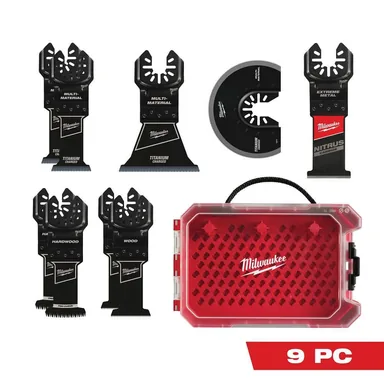 Milwaukee 49-10-9113, accessory: Oscillating Multi-Tool Blade Kit (9-Piece)