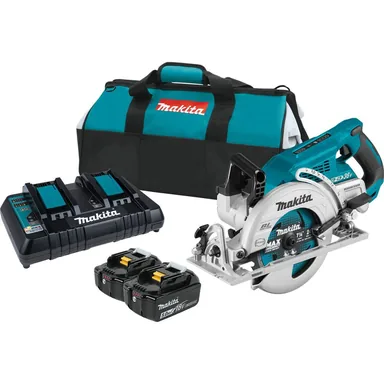 Makita XSR01PT, kit: Makita XSR01PT 36-Volt 7-1/4-Inch X2 LXT Cordless Rear Handle Circular Saw Kit