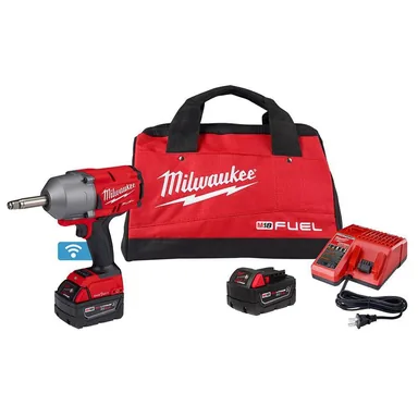 Milwaukee 2769-22R, kit: M18 FUEL ONE-KEY 18V Li-Ion Brushless Cordless 1/2 in. Ext Anvil Controlled Torque Impact Wrench w/Resistant Batteries
