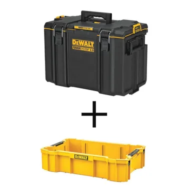 DeWalt DWST08400WST08120, accessory: TOUGHSYSTEM 2.0 22 in. Extra Large Tool Box and 2.0 Deep Tool Tray