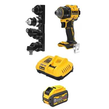 DeWalt DCD803BWDCB609C, bundle: ATOMIC 20V MAX Lithium-Ion 1/2 in. Multi-Head Drill Driver with FLEXVOLT 20V/60V MAX 9. 0Ah Battery Pack and Charger