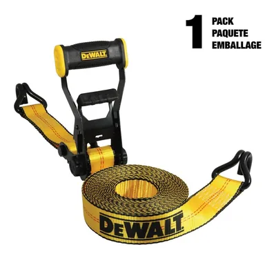 DeWalt DXBC10000J, unpowered: 2 in. x 27 ft. Heavy-Duty Ratchet Tie-Down Strap 10,000 lbs. Break Strength