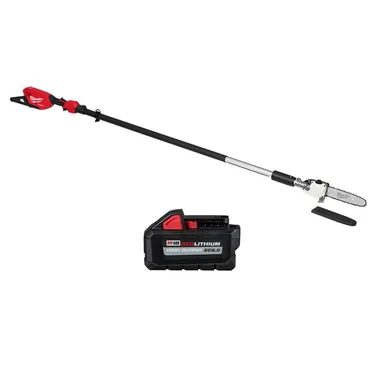 Milwaukee 3013-20-48-11-1865, bundle: M18 FUEL 10 in. 18V Lithium-Ion Brushless Telescoping Pole Saw, 13 ft. Length, M18 High Output 6.0 Ah Battery
