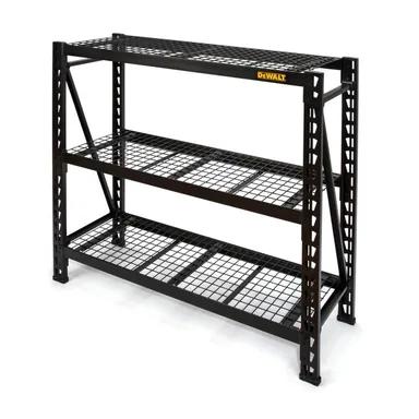 DeWalt DXST4500BLK-W, accessory: 3-Tier Wire Steel Garage Storage Shelving Unit Black (50 in. W x 48 in. H x 18 in. D)
