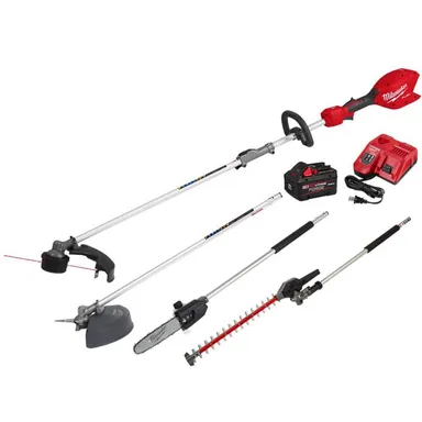 Milwaukee 3016-21ST-49-16-2738-49-16-2719-49162720, unclassified: M18 FUEL 18V 16 in. Brushless Cordless QUIK-LOK String Trimmer 8.0 Ah FORGE Kit w/ Pole Saw, Hedge Trimmer, Brush Cutter