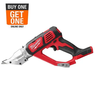 Milwaukee 2635-20, bare tool: M18 18-Volt Lithium-Ion Cordless 18-Gauge Double Cut Metal Shear (Tool-Only)