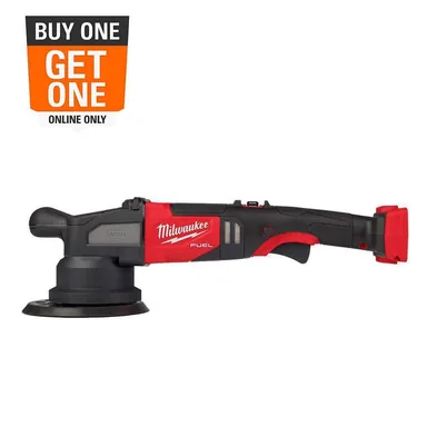 Milwaukee 2685-20, bare tool: M18 FUEL18V Lithium-Ion Brushless Cordless 21MM DA Polisher (Tool-Only) (photograph from the Home Depot listing)