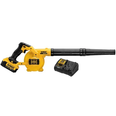 DeWalt DCE100M1, kit: 20V MAX Cordless Compact Jobsite Blower 135 MPH 100 CFM with (1) 20V 4.0Ah Battery and Charger