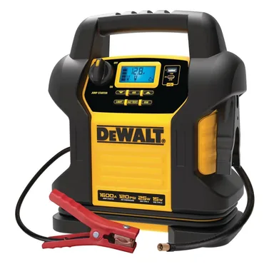 DeWalt DXAEJ14, standalone tool: 1600-Peak Amp Portable Jump Starter with Digital Compressor and USB Power Bank