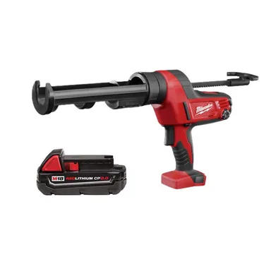 Milwaukee 2641-20-48-11-1820, bundle: M18 18V Lithium-Ion Cordless 10 oz. Caulk Gun w/2.0ah Battery