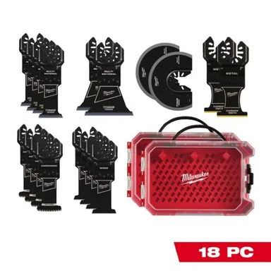 Milwaukee 49-10-9113-2X, accessory: Oscillating Multi-Tool Blade Kit (18-Piece)