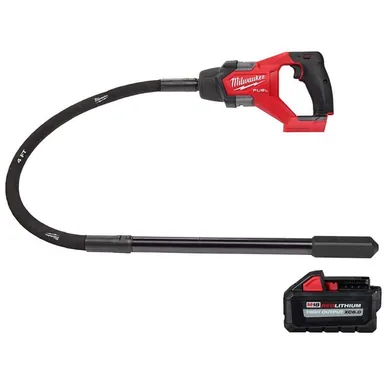 Milwaukee 2910-20-48-11-1865, bundle: M18 FUEL 18-Volt Lithium-Ion Brushless Cordless 4 ft. Concrete Pencil Vibrator with (1) 6.0 Ah High Output Battery