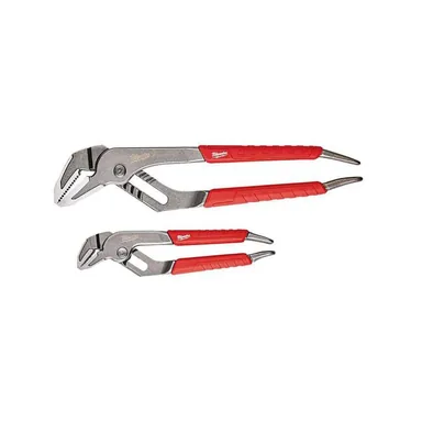 Milwaukee 48-22-6330, unpowered: 6 in. and 10 in. Straight-Jaw Pliers Set (2-Piece) (photograph from the Home Depot listing)