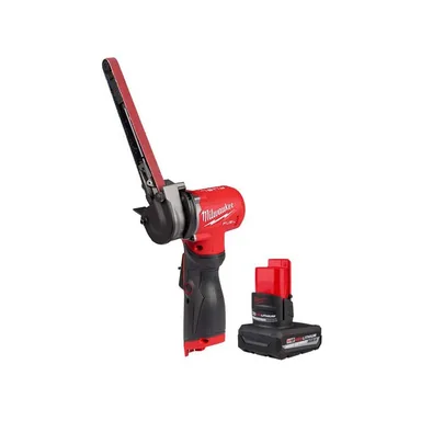 Milwaukee 2482-20-48-11-2450, bundle: M12 FUEL 12V Lithium-Ion Brushless Cordless 1/2 in. x 18 in. Bandfile with M12 XC High Output 5.0 Ah Battery Pack