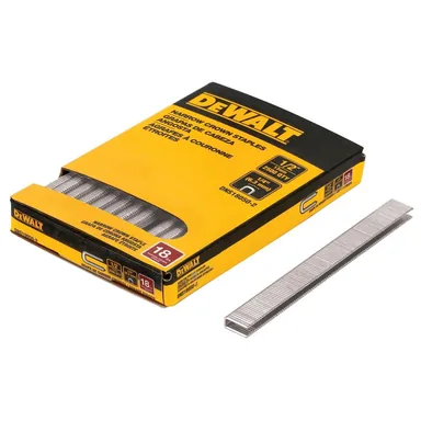 DeWalt DNS18050-2, accessory: 1/4 in. x 1/2 in. x 18-Gauge Crown Staples (2500 Pieces)