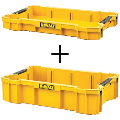 DeWalt DWST08110W8120, accessory: TOUGHSYSTEM 2.0 Shallow Tool Tray and TOUGHSYSTEM 2.0 Deep Tool Tray