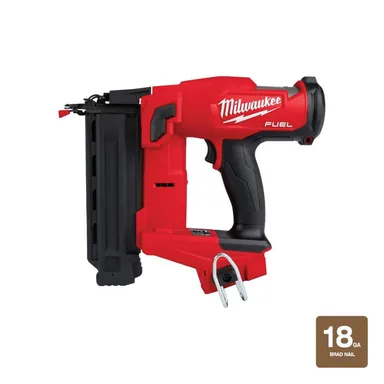 Milwaukee 2746-20, bare tool: M18 FUEL 18-Volt Lithium-Ion Brushless Cordless Gen II 18-Gauge Brad Nailer (Tool-Only)