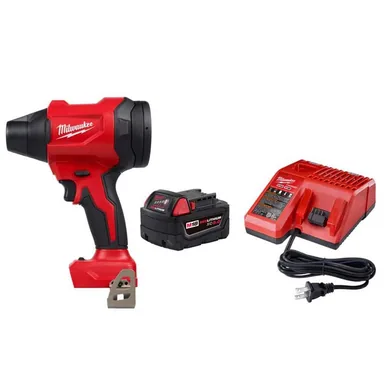 Milwaukee 0887-20-48-59-1850, bundle: M18 18V Lithium-Ion Cordless Brushless Precision Blower with (1) 5.0 Ah Battery and Charger Starter Kit