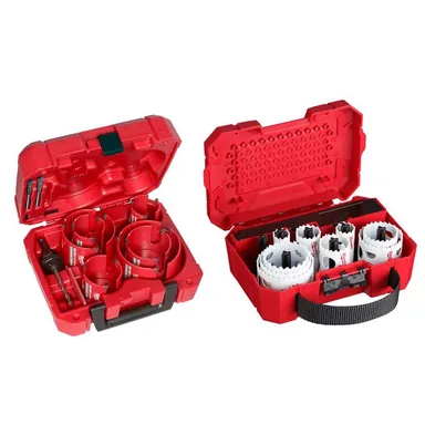 Milwaukee 49-56-9290-49-22-4029, bundle: BIG HAWG Carbide Hole Saw Kit with Hole Dozer General Purpose Bi-Metal Hole Saw Set (27-Piece)