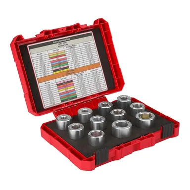 Milwaukee 49-16-BKITA, unclassified: 1/0 AWG - 750 MCM THHN/XHHW Aluminum Cable Strippers Bushing Kit with Case (photograph from the Home Depot listing)