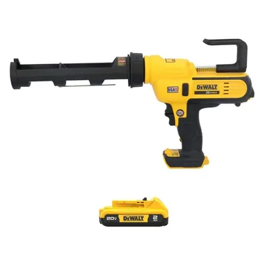 DeWalt DCE560BWDCB203, bundle: 20V MAX Lithium-Ion Cordless 10 oz. / 300 ml Adhesive Caulk Gun with 20V MAX 2. 0Ah Battery