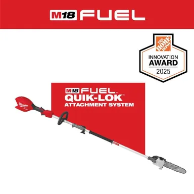 Milwaukee 3016-20PS, bare tool: M18 FUEL 18V 10 in. Brushless Cordless Battery Powered Pole Saw with QUIK-LOK Attachment Capability (Tool-Only)