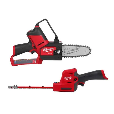 Milwaukee 2527-20-2533-20, bundle: M12 FUEL 6 in. 12V Brushless Cordless Battery Powered Pruning Chainsaw HATCHET w/ M12 8 in. Hedge Trimmer
