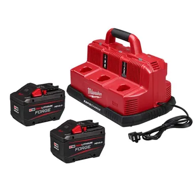 Milwaukee 48-11-1813-48-11-1813-48-59-1807, bundle: M18 18V Lithium-Ion REDLITHIUM FORGE HD 12.0 Ah Battery Pack (2-Pack) w/ Charger