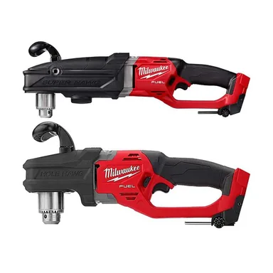 Milwaukee 2809-20-2807-20, bundle: M18 FUEL 18V Lithium-Ion Brushless Cordless GEN 2 SUPER HAWG 1/2 in. Right Angle Drill and Hole Hawg Right Angle Drill