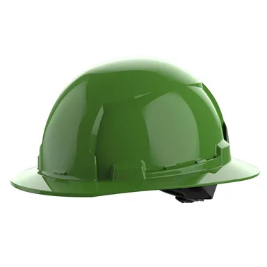 Milwaukee 48-73-1107, accessory: BOLT Green Type 1 Class E Full Brim Non-Vented Hard Hat with 4 Point Ratcheting Suspension