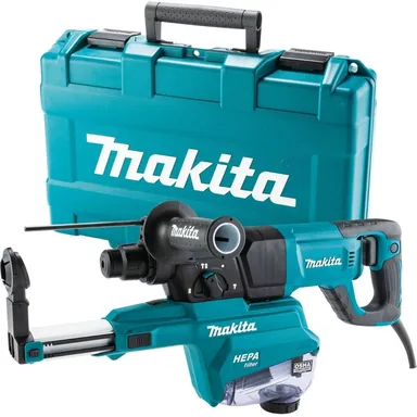 Makita HR2663, standalone tool: Makita HR2663 Corded 1" SDS-PLUS AVT Rotary Hammer, w/ HEPA Dust Extractor (D-handle)