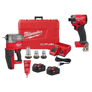 Milwaukee 2932-22XC-2953-20, bundle: M18 Fuel 18-Volt Lithium-Ion Brushless Cordless 1/2 in.-2 in. Expansion Tool Kit with M18 FUEL Impact Driver (2-Tool)