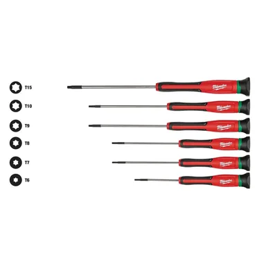 Milwaukee 48-22-2610, unpowered: Torx Precision Screwdriver Set (6-Piece)