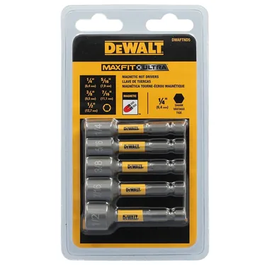 DeWalt DWAFTND5, accessory: MAXFIT ULTRA Steel Nut Driving Set (5-Piece)