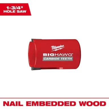 Milwaukee 49-56-9205, accessory: 1-3/4 in. Big Hawg Carbide Hole Saw
