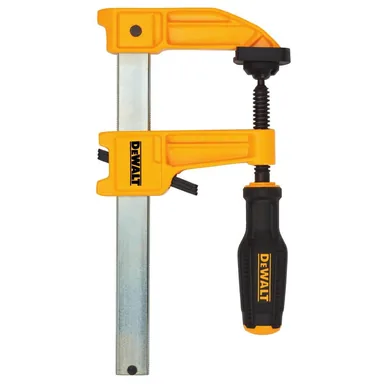 DeWalt DWHT83264, accessory: 6 in. 1000 lb. Bar Clamp w/3.25 in. Throat Depth (photograph from the Home Depot listing)