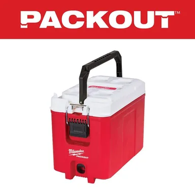 Milwaukee 48-22-8460, accessory: PACKOUT 10 in. Red 16 qt. Compact Cooler
