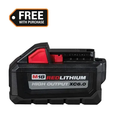 Milwaukee 48-11-1865, accessory: M18 18-Volt Lithium-Ion High Output Battery Pack 6.0Ah