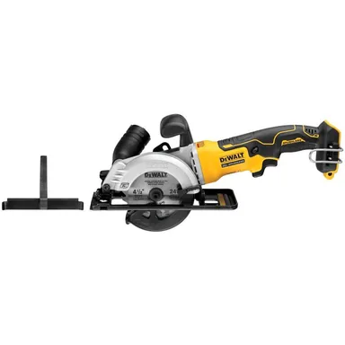 DeWalt DCS571B, bare tool: ATOMIC 20V MAX Cordless Brushless 4-1/2 in. Circular Saw (Tool Only) (photograph from the Home Depot listing)