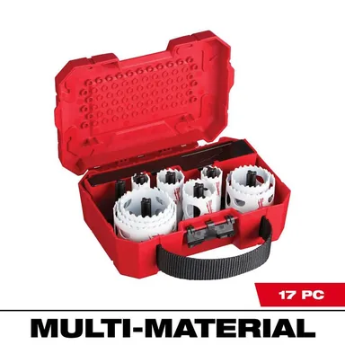 Milwaukee 49-22-4029, accessory: Hole Dozer General Purpose Bi-Metal Hole Saw Set (17-Piece)